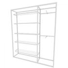 Arara Closet, Estilo Industrial, Guarda Roupas Aberto Com 11