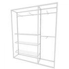 Arara Closet, Estilo Industrial, Guarda Roupas Aberto Com 12