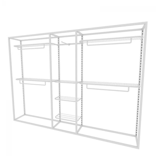 Arara Closet, Estilo Industrial, Guarda Roupas Aberto Com 12