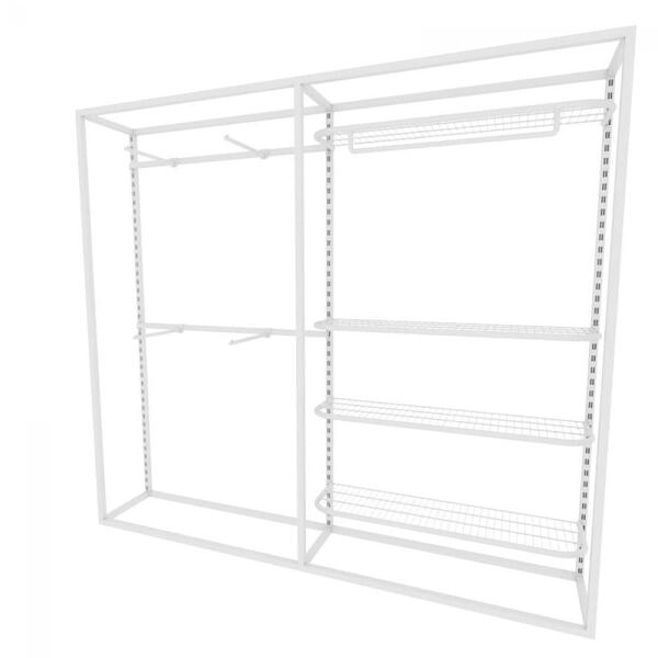 Arara Closet, Estilo Industrial, Guarda Roupas Aberto Com 12