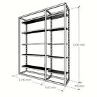 Arara Closet, Estilo Industrial, Guarda Roupas Aberto Com 12