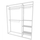 Arara Closet, Estilo Industrial, Guarda Roupas Aberto Com 14