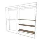 Arara Closet, Estilo Industrial, Guarda Roupas Aberto Com 14