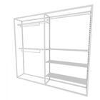 Arara Closet, Estilo Industrial, Guarda Roupas Aberto Com 14