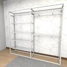 Arara Closet, Estilo Industrial, Guarda Roupas Aberto Com 15