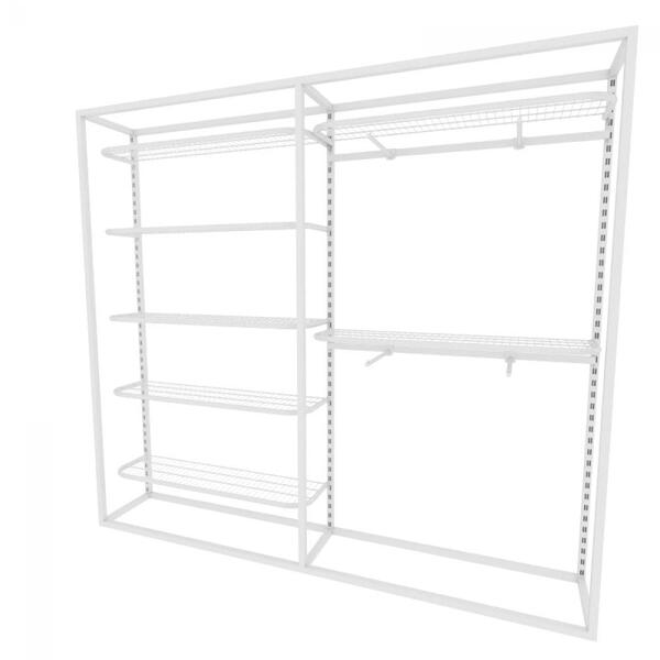 Arara Closet, Estilo Industrial, Guarda Roupas Aberto Com 15