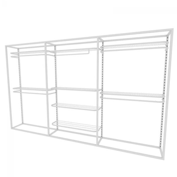 Arara Closet, Estilo Industrial, Guarda Roupas Aberto Com 15