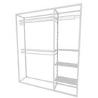 Arara Closet, Estilo Industrial, Guarda Roupas Aberto Com 16