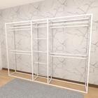 Arara Closet, Estilo Industrial, Guarda Roupas Aberto Com 16