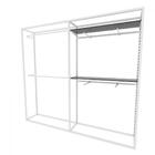 Arara Closet, Estilo Industrial, Guarda Roupas Aberto Com 16