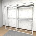 Arara Closet, Estilo Industrial, Guarda Roupas Aberto Com 16