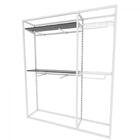 Arara Closet, Estilo Industrial, Guarda Roupas Aberto Com 16