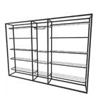 Arara Closet, Estilo Industrial, Guarda Roupas Aberto Com 17