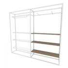 Arara Closet, Estilo Industrial, Guarda Roupas Aberto Com 18