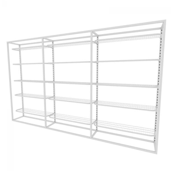 Arara Closet, Estilo Industrial, Guarda Roupas Aberto Com 18