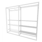 Arara Closet, Estilo Industrial, Guarda Roupas Aberto Com 18