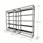 Arara Closet, Estilo Industrial, Guarda Roupas Aberto Com 18