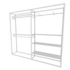 Arara Closet, Estilo Industrial, Guarda Roupas Aberto Com 18