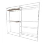 Arara Closet, Estilo Industrial, Guarda Roupas Aberto Com 18