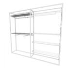 Arara Closet, Estilo Industrial, Guarda Roupas Aberto Com 18