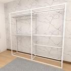 Arara Closet, Estilo Industrial, Guarda Roupas Aberto Com 18