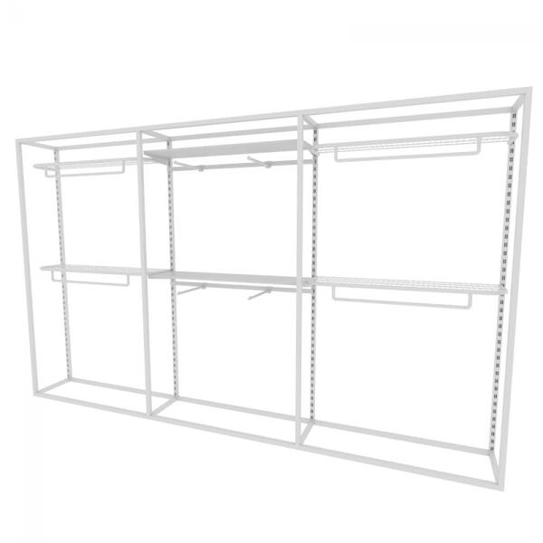 Arara Closet, Estilo Industrial, Guarda Roupas Aberto Com 19