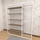 Arara Closet, Estilo Industrial, Guarda Roupas Aberto Com 19