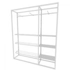 Arara Closet, Estilo Industrial, Guarda Roupas Aberto Com 19