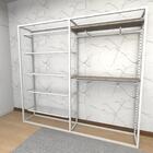 Arara Closet, Estilo Industrial, Guarda Roupas Aberto Com 19