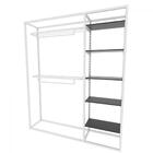 Arara Closet, Estilo Industrial, Guarda Roupas Aberto Com 19