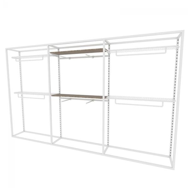 Arara Closet, Estilo Industrial, Guarda Roupas Aberto Com 19