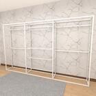 Arara Closet, Estilo Industrial, Guarda Roupas Aberto Com 19