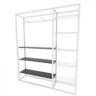 Arara Closet, Estilo Industrial, Guarda Roupas Aberto Com 19