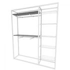 Arara Closet, Estilo Industrial, Guarda Roupas Aberto Com 19