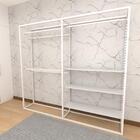 Arara Closet, Estilo Industrial, Guarda Roupas Aberto Com 20
