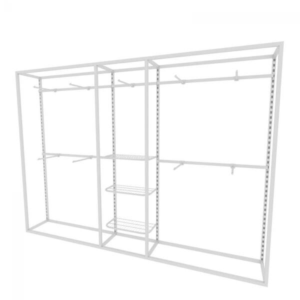 Arara Closet, Estilo Industrial, Guarda Roupas Aberto Com 20