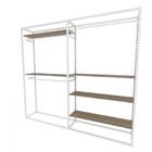 Arara Closet, Estilo Industrial, Guarda Roupas Aberto Com 20