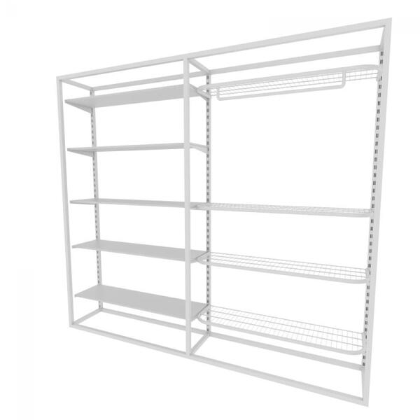 Arara Closet, Estilo Industrial, Guarda Roupas Aberto Com 21