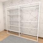 Arara Closet, Estilo Industrial, Guarda Roupas Aberto Com 21