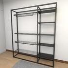 Arara Closet, Estilo Industrial, Guarda Roupas Aberto Com 21