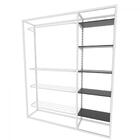 Arara Closet, Estilo Industrial, Guarda Roupas Aberto Com 21