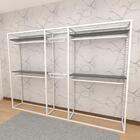 Arara Closet, Estilo Industrial, Guarda Roupas Aberto Com 21