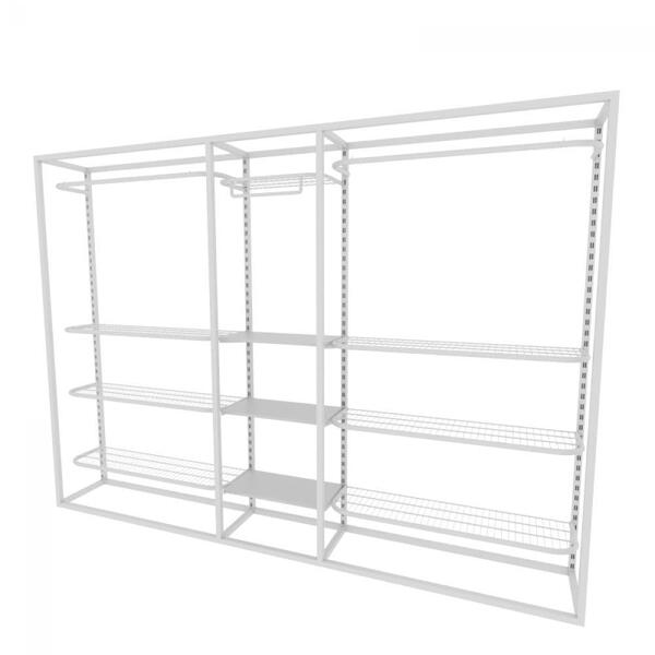 Arara Closet, Estilo Industrial, Guarda Roupas Aberto Com 21