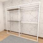 Arara Closet, Estilo Industrial, Guarda Roupas Aberto Com 22