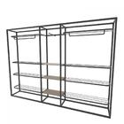 Arara Closet, Estilo Industrial, Guarda Roupas Aberto Com 22