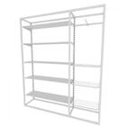 Arara Closet, Estilo Industrial, Guarda Roupas Aberto Com 22