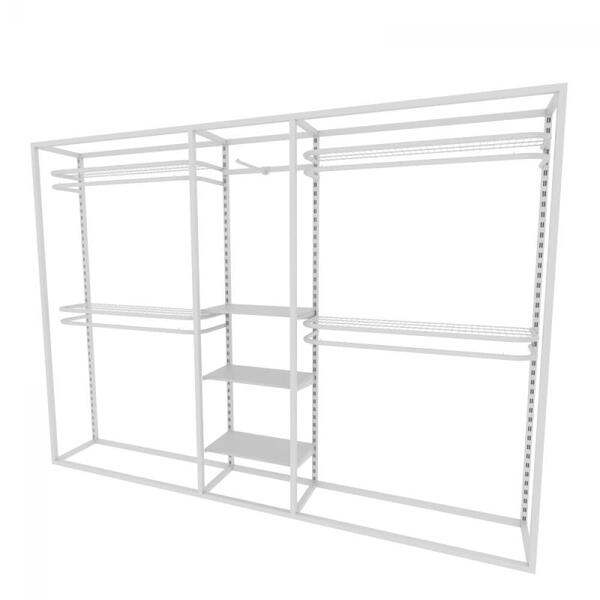 Arara Closet, Estilo Industrial, Guarda Roupas Aberto Com 22