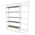 Arara Closet, Estilo Industrial, Guarda Roupas Aberto Com 22