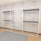 Arara Closet, Estilo Industrial, Guarda Roupas Aberto Com 23