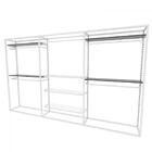 Arara Closet, Estilo Industrial, Guarda Roupas Aberto Com 23